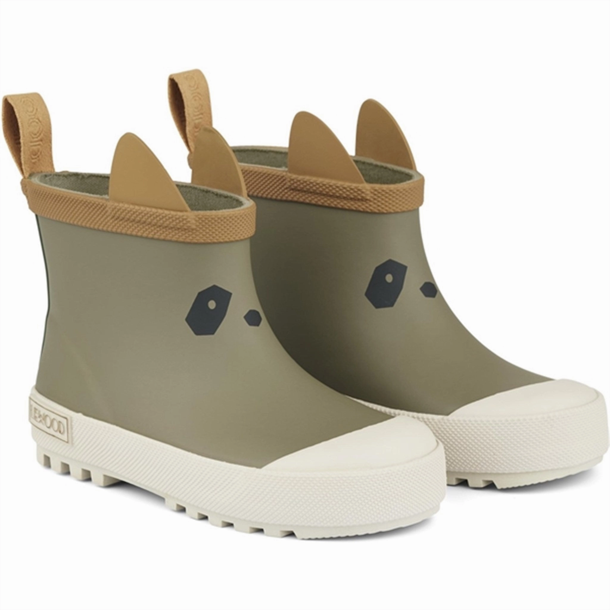 Liewood Tekla Rain Boots Panda/Khaki Mix Kids Rain Boots with free shipping