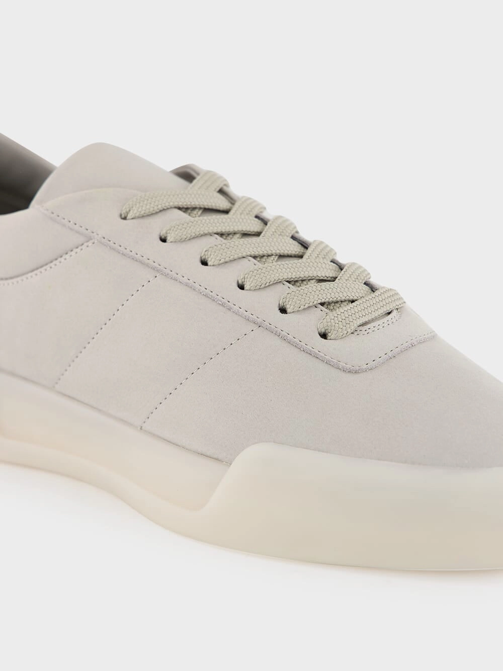 Light Grey Aerobic Low Leather Sneaker