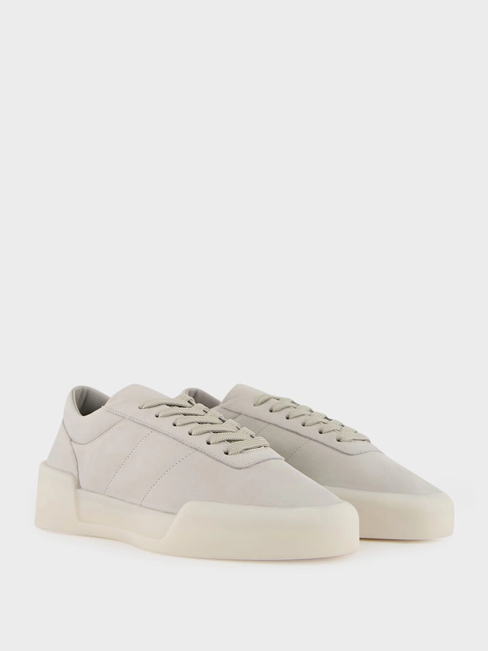 Light Grey Aerobic Low Leather Sneaker