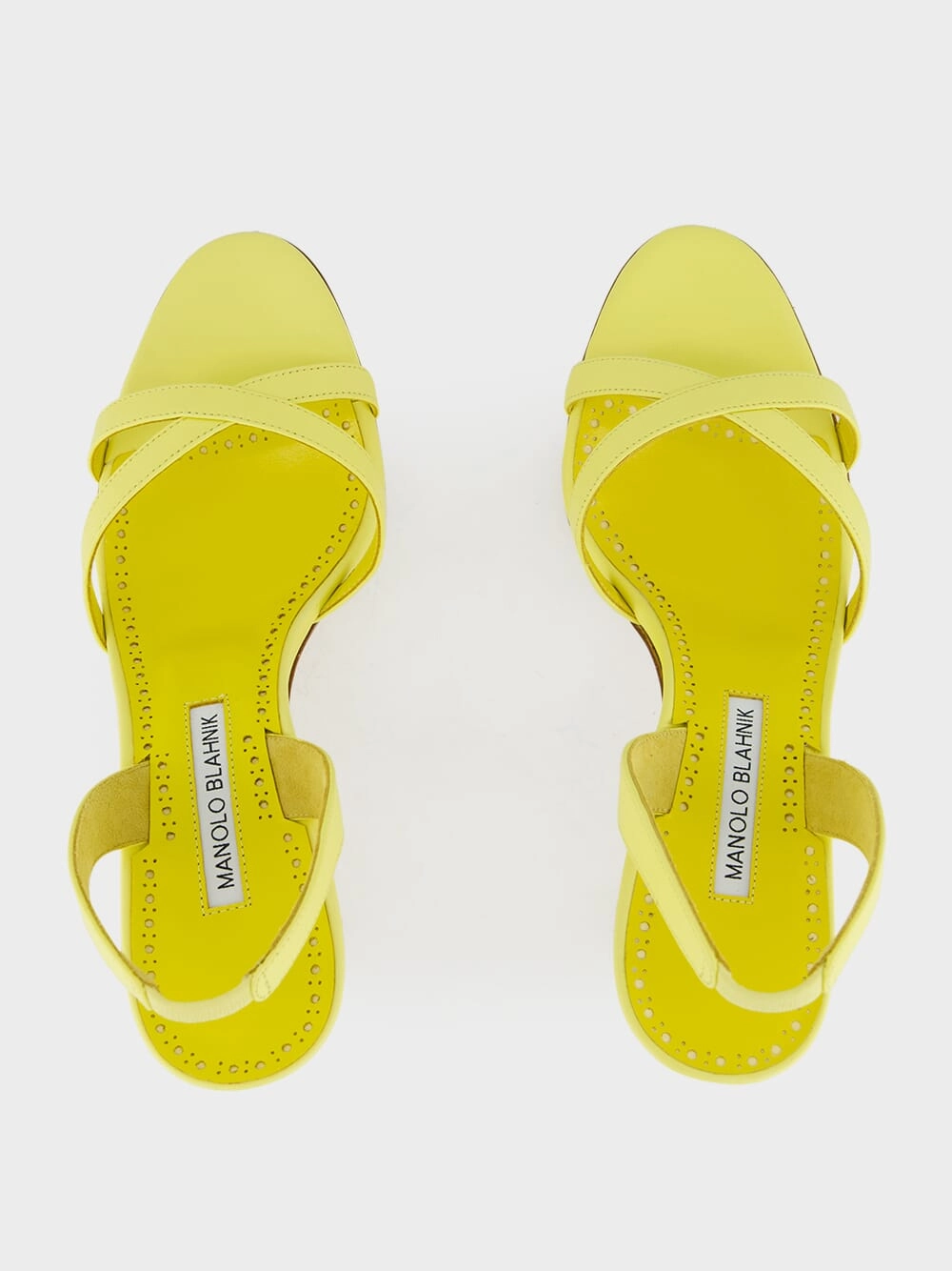 Light Yellow Ammoursli Nappa Sandals