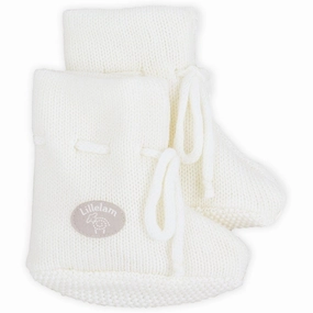 Lillelam Indoor Shoes Classic White Wool Slippers Kids clearance