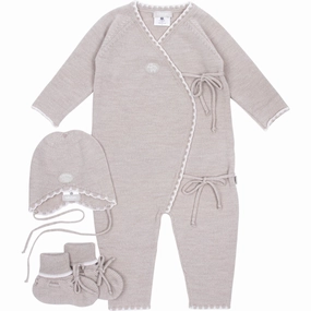 Lillelam Light Beige Body Set Wool Slippers Kids clearance