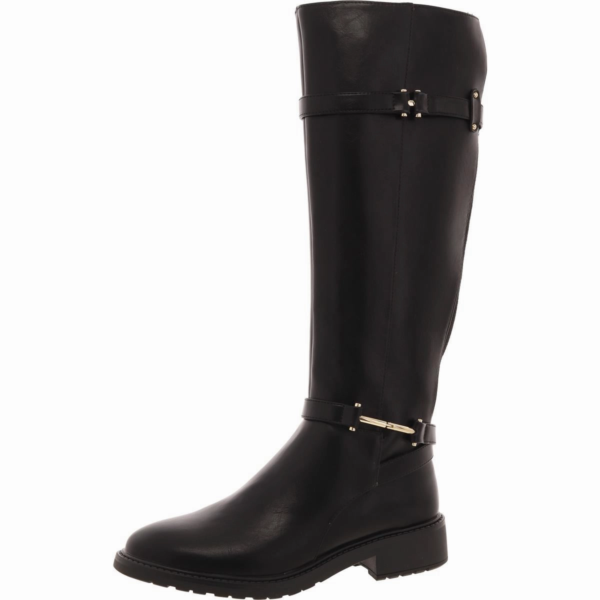 LIVIE Womens Block Heel Man Made Knee-High Boots