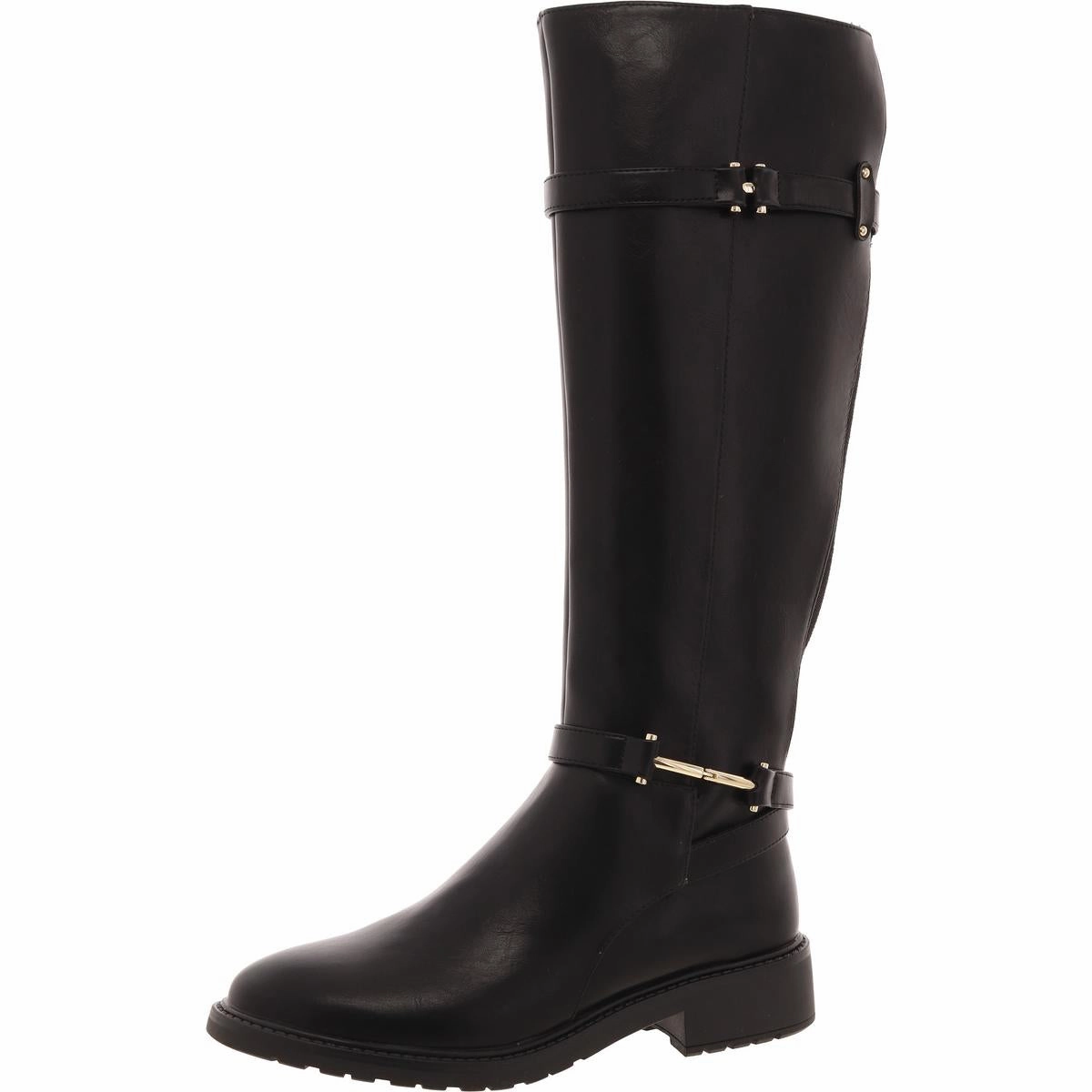 LIVIE Womens Block Heel Man Made Knee-High Boots Sale on Womens Trendy Boots