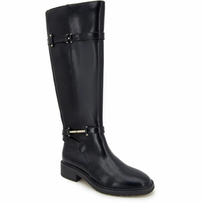 LIVIE Womens Buckle Man Made Knee-High Boots Cheap Womens Boots for winter