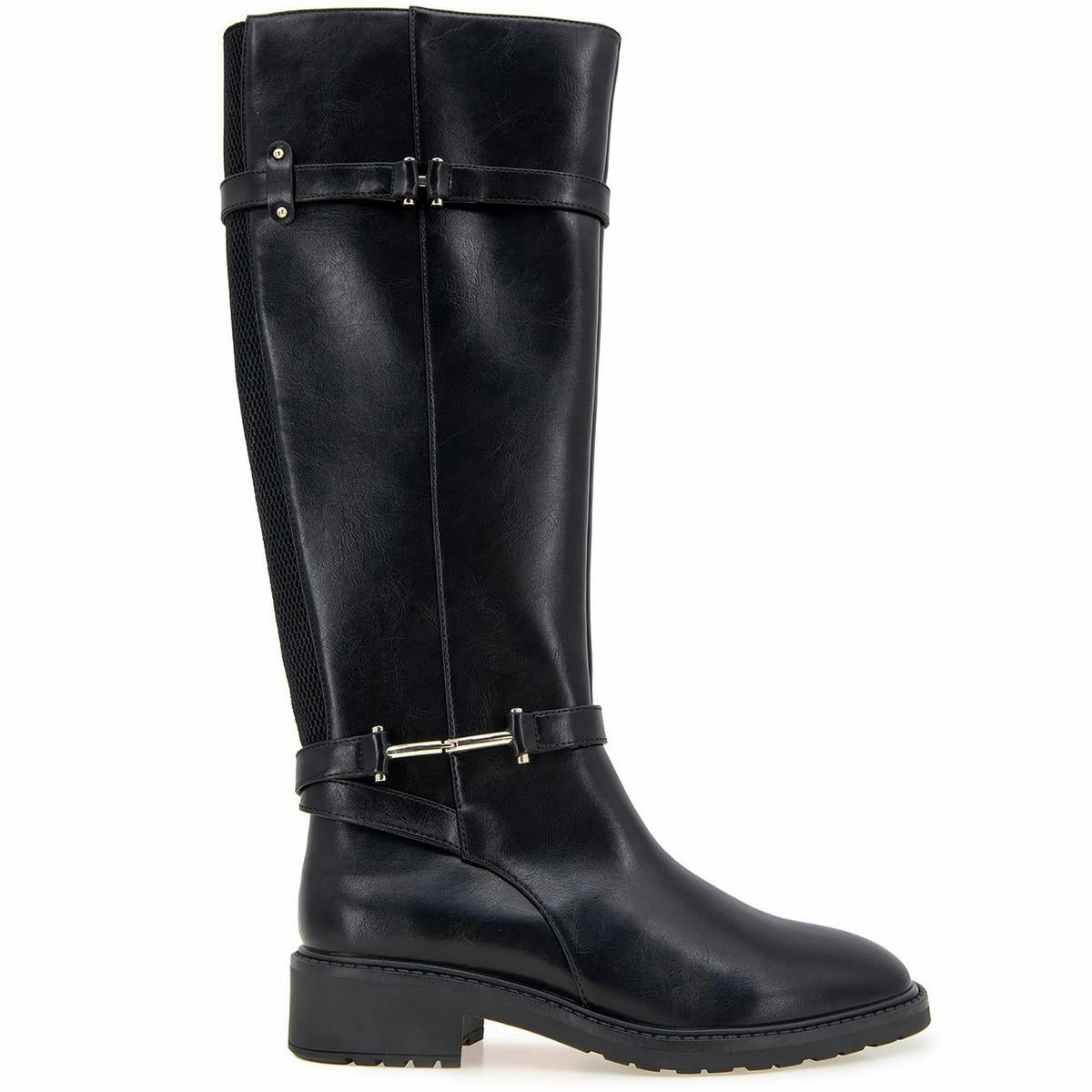 LIVIE Womens Buckle Man Made Knee-High Boots