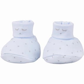 Livly Baby Blue Saturday Footies Baby Booties soft sole sale
