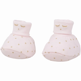 Livly Baby Pink Saturday Footies Baby Booties soft sole sale