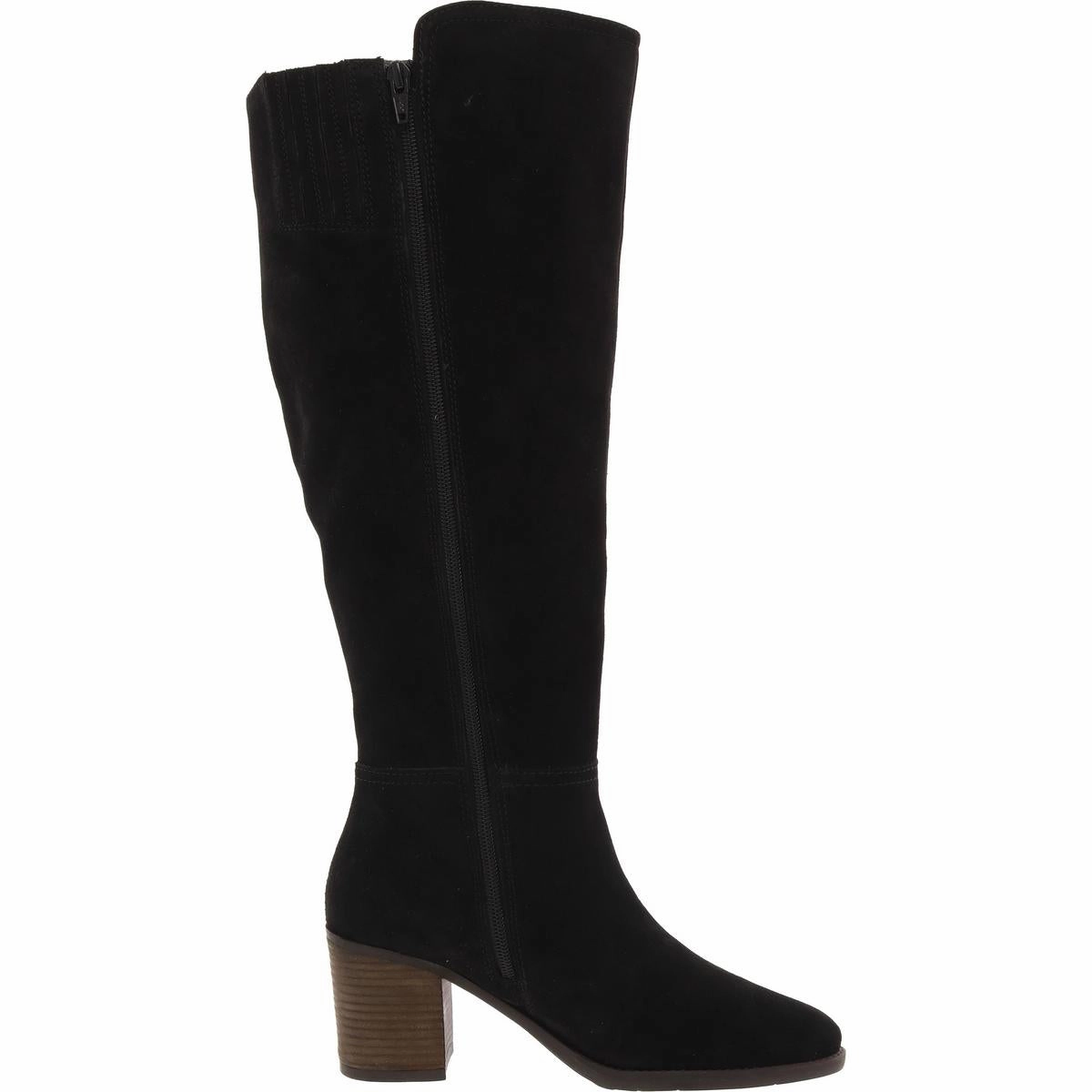 LK-BONNAY-W Womens Zipper Leather Knee-High Boots