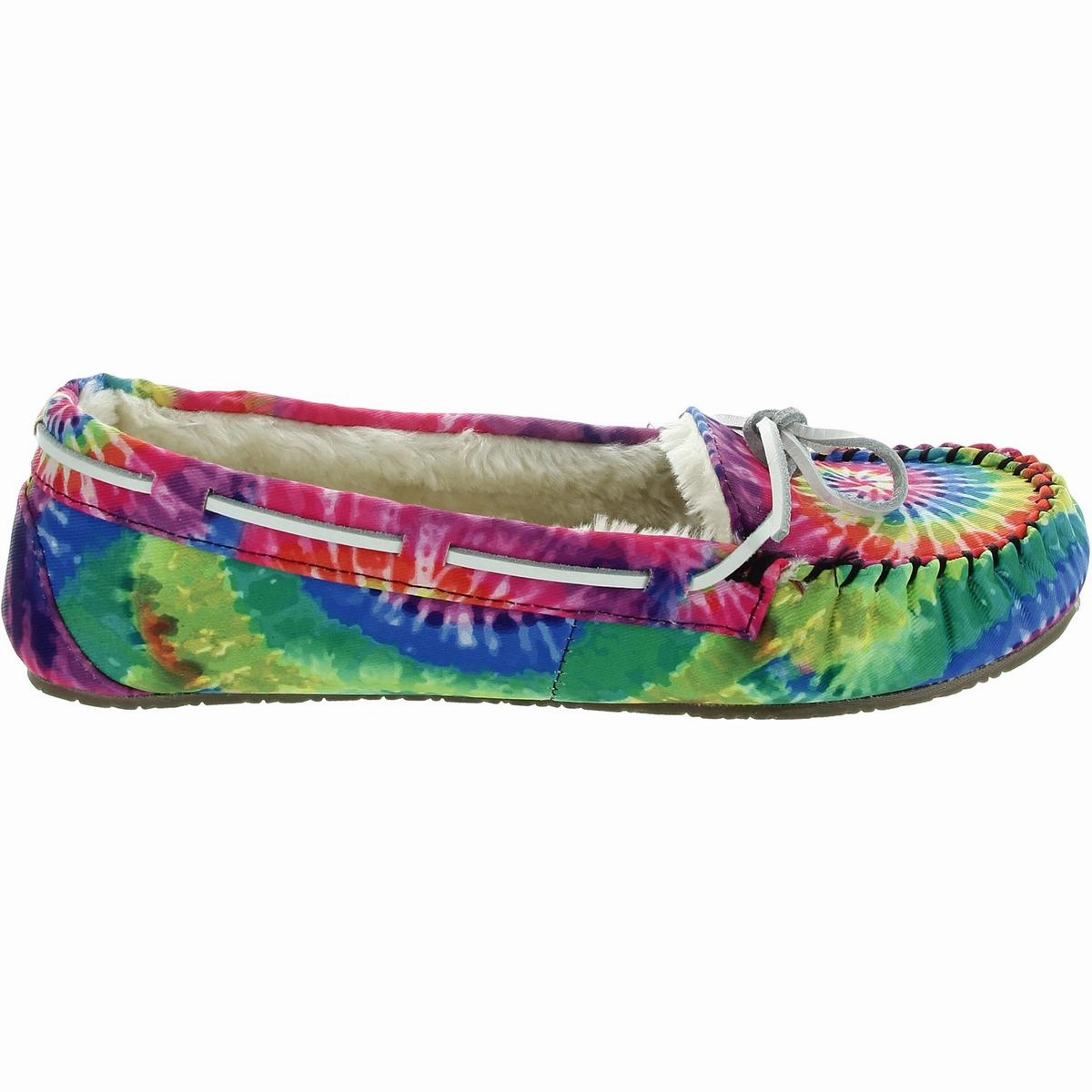 Lodge Trapper Womens Faux Fur Lined Faux Fur Loafer Slippers