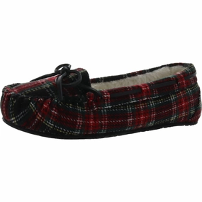 Lodge Trapper Womens Plaid Slip On Loafer Slippers Cozy Womens Slippers discount