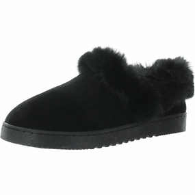 Lola Womens Faux Fur Lined Man Made Scuff Slippers Cozy Womens Slippers discount