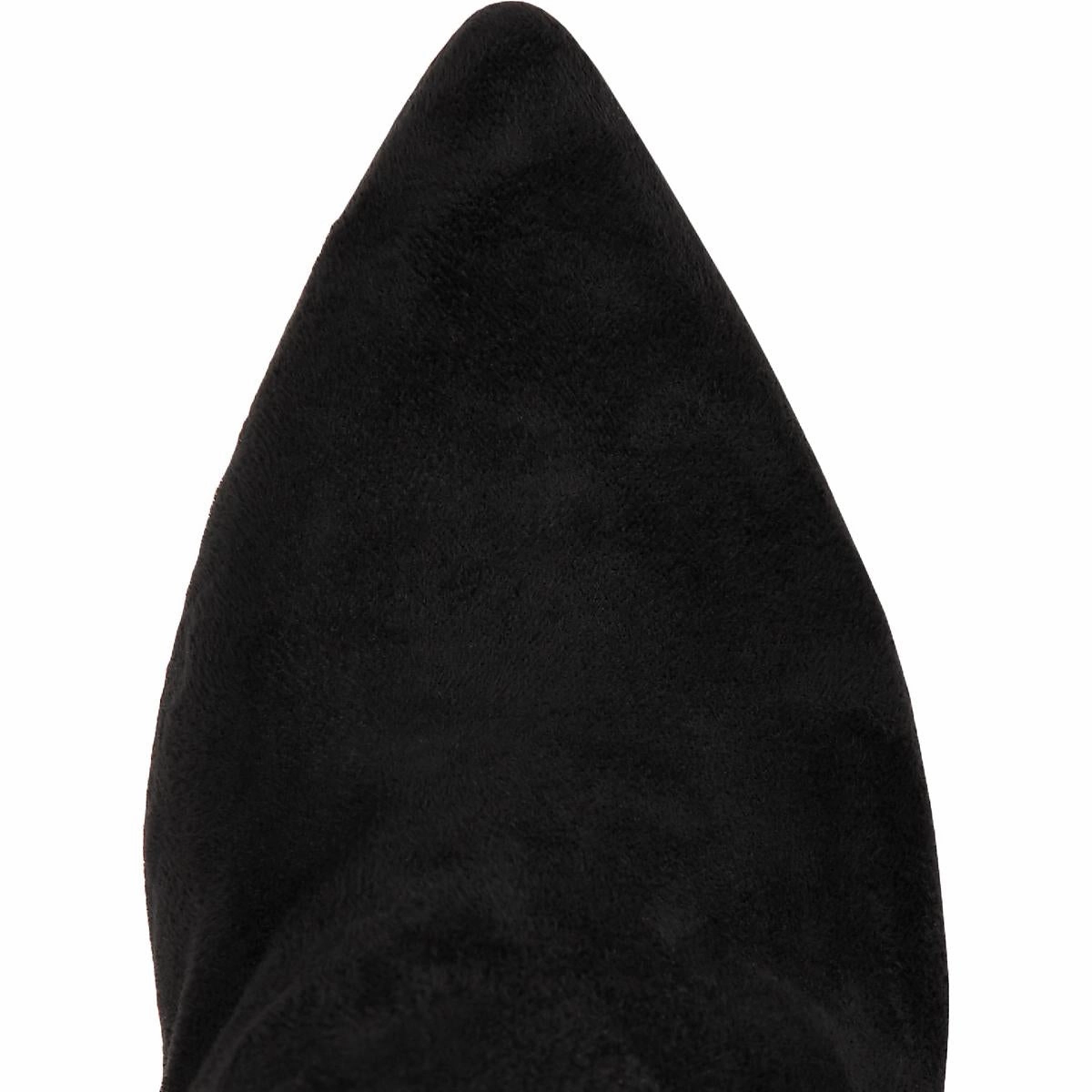 Lola Womens Faux Suede High Heel Dress Boots