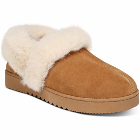 Lolaa Womens Faux Fur Suede Loafer Slippers Cozy Womens Slippers discount