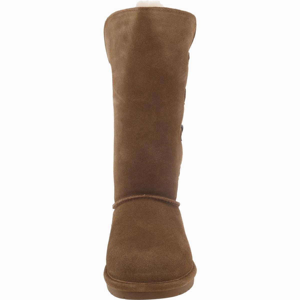 Lori Womens Fur Trimmed Suede Shearling Boots