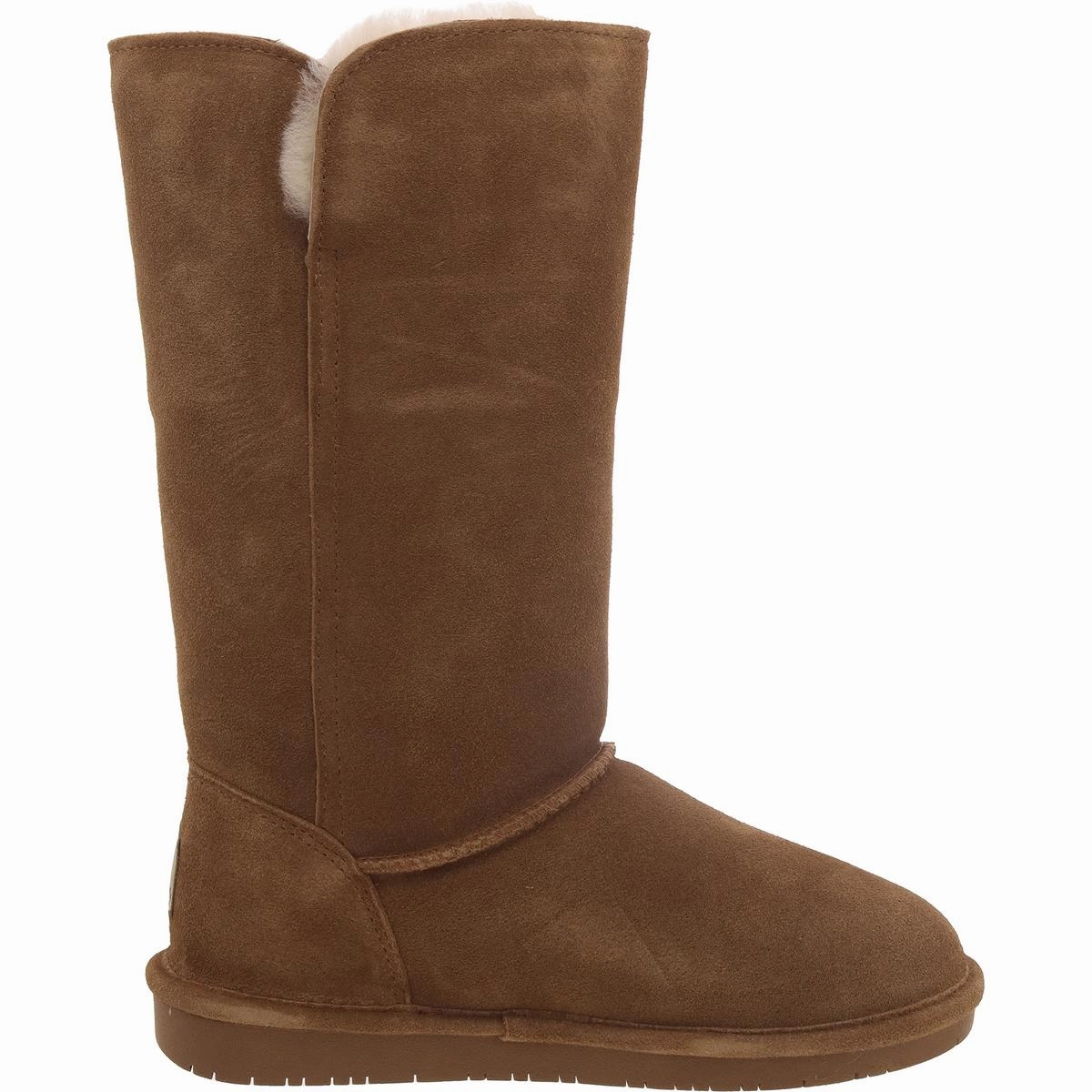 Lori Womens Fur Trimmed Suede Shearling Boots