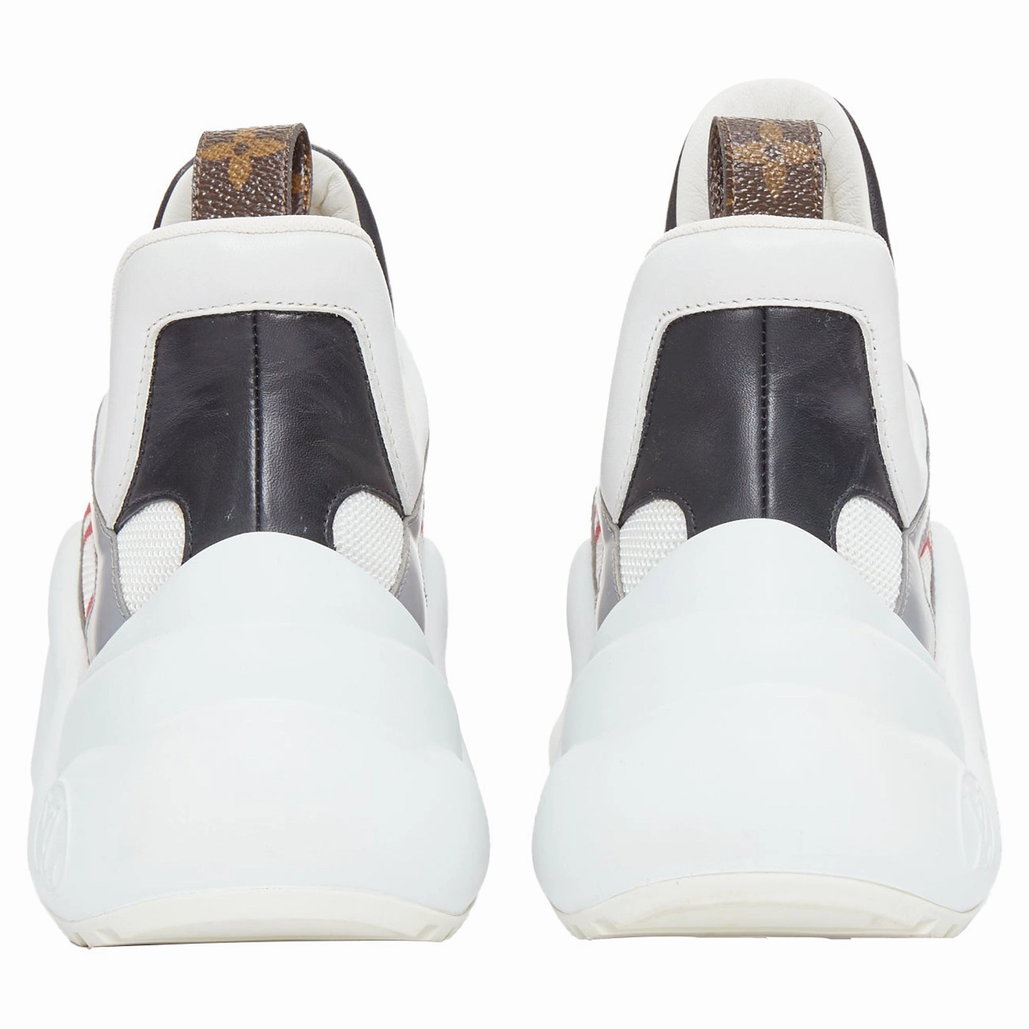 Louis Vuitton pink white archlight sneakers