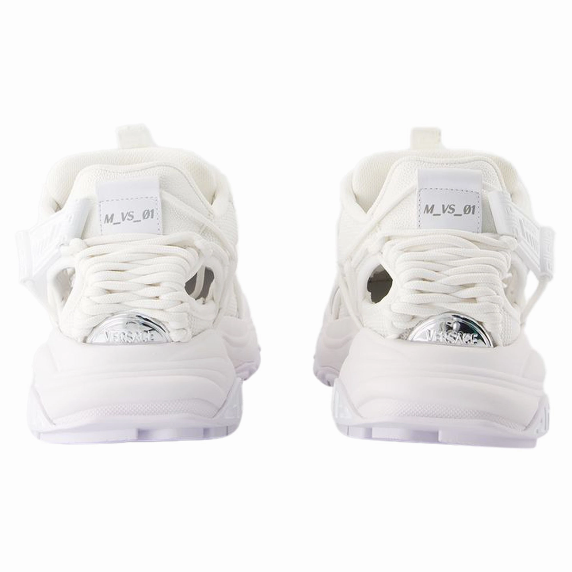 Low Top Sneakers - Versace - Leather - White