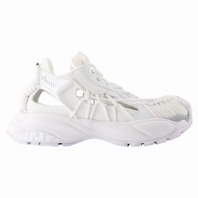 Low Top Sneakers - Versace - Leather - White Fashion Womens Sneakers outlet