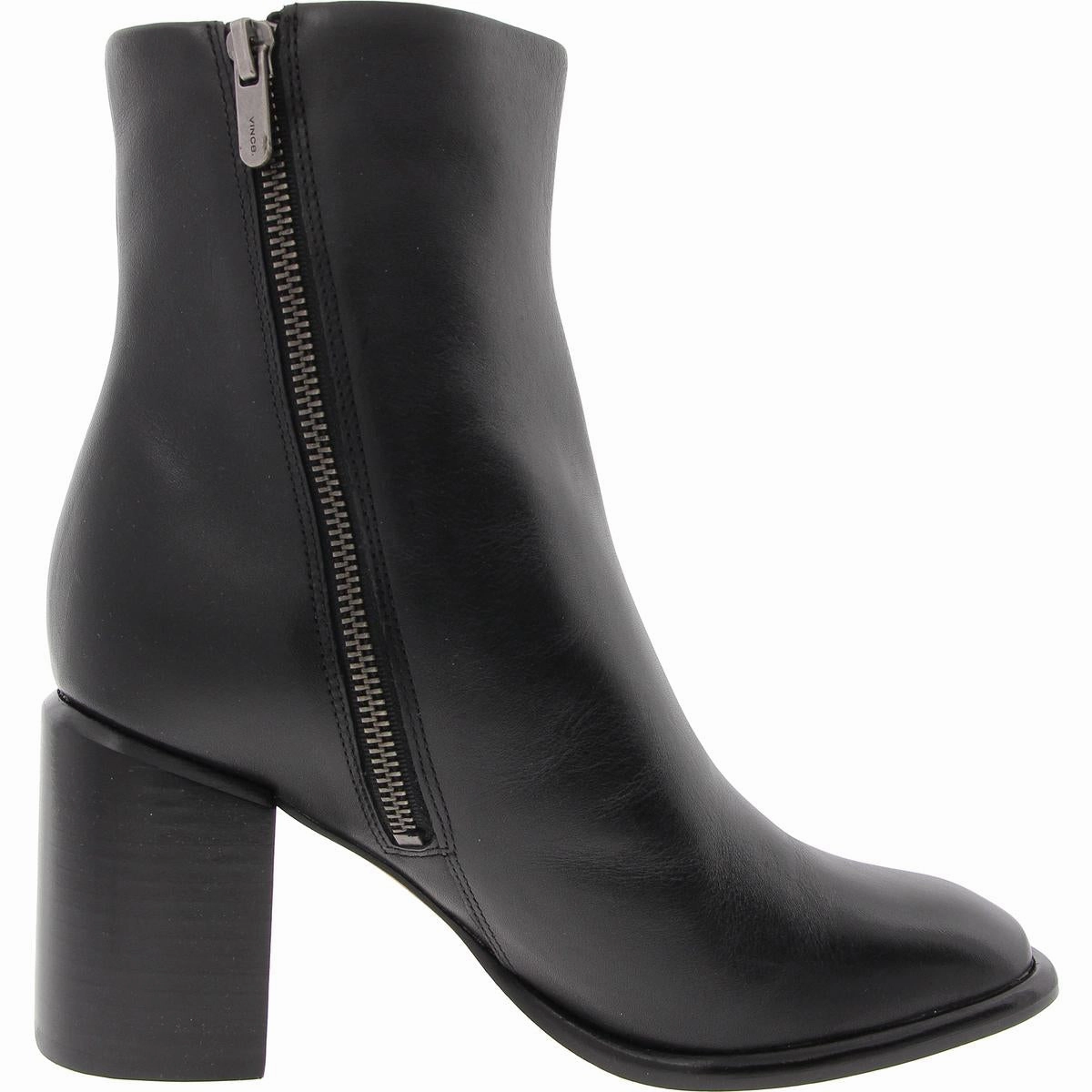 Luca Womens Solid Leather Ankle Boots