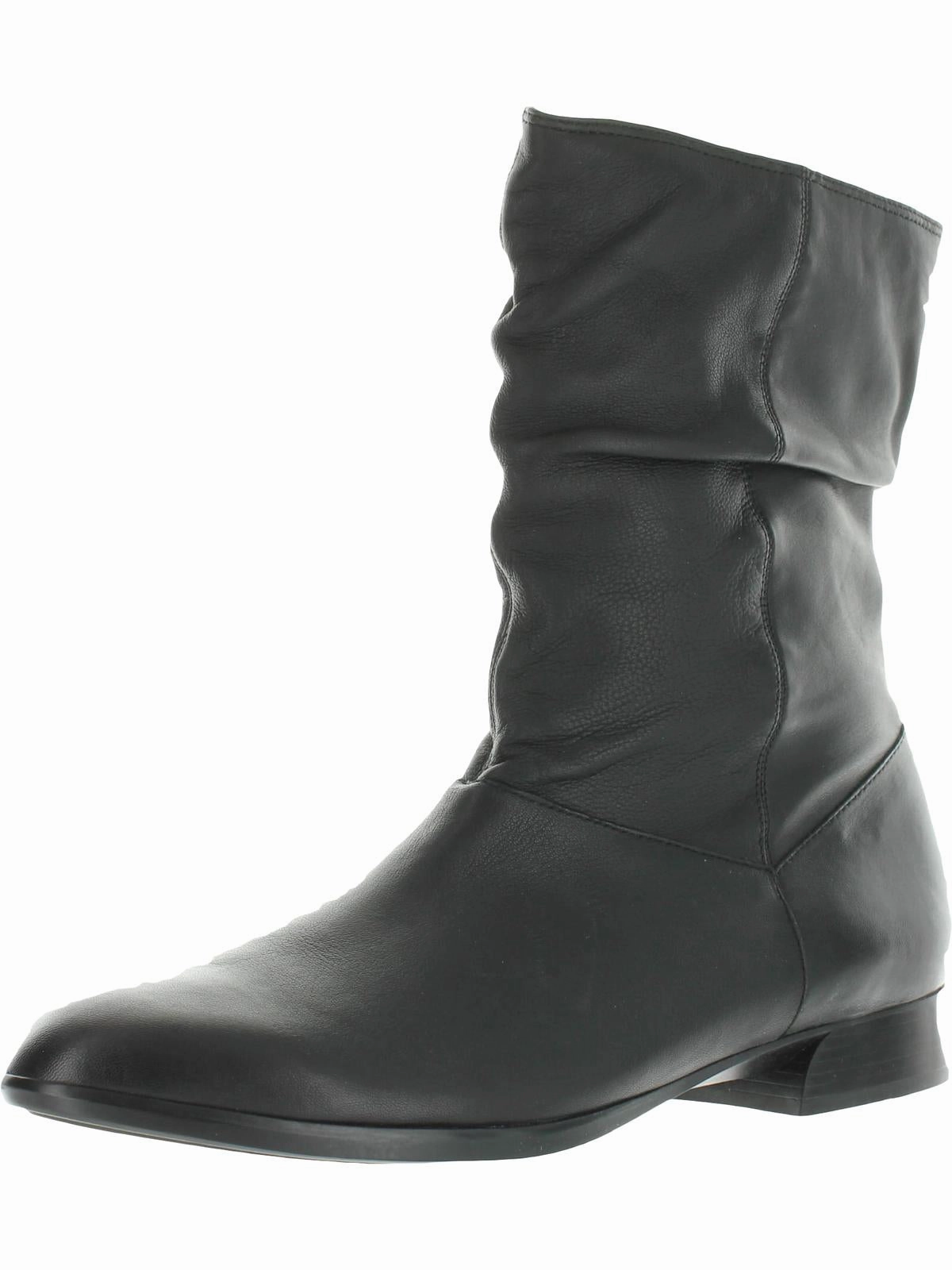 Lynette Womens Leather Zipper Mid-Calf Boots Sale on Womens Trendy Boots