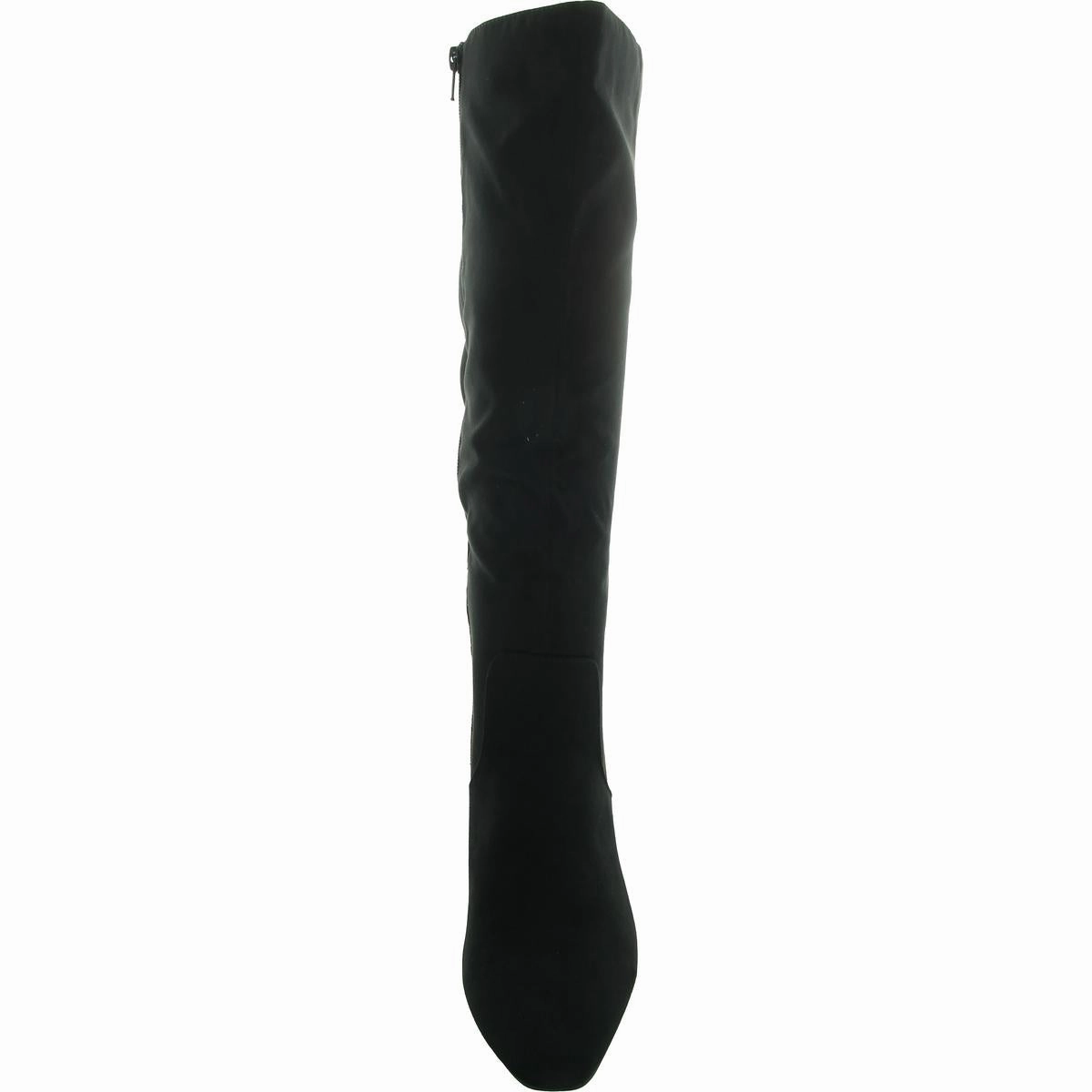 Lyyric Womens Zipper Microfiber Knee-High Boots