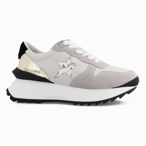 Major 8 Metallic Multi Sneaker In White/black/metallic Best-selling Womens Sneakers
