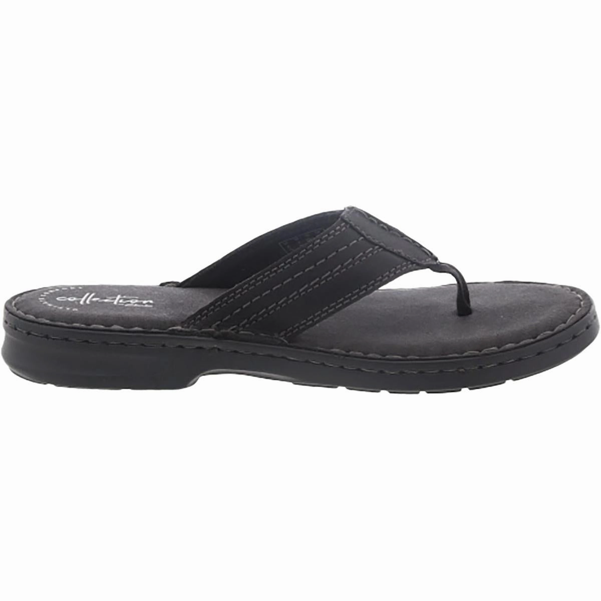 Malone Bay Mens Leather Slip On Thong Sandals