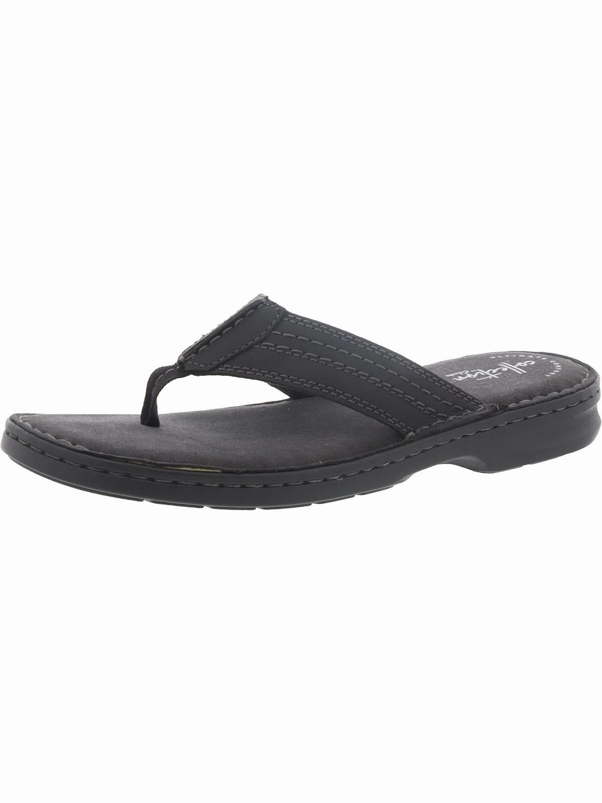 Malone Bay Mens Leather Slip On Thong Sandals Discount Mens Beach Sandals