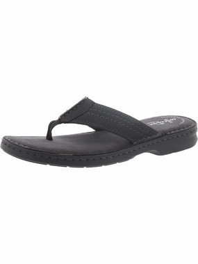 Malone Bay Mens Leather Slip On Thong Sandals Discount Mens Beach Sandals