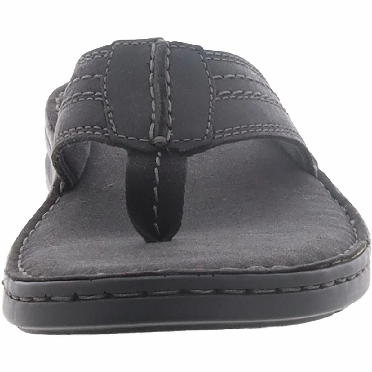 Malone Bay Mens Leather Slip On Thong Sandals