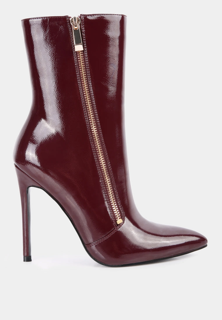 mania high heeled ankle boots