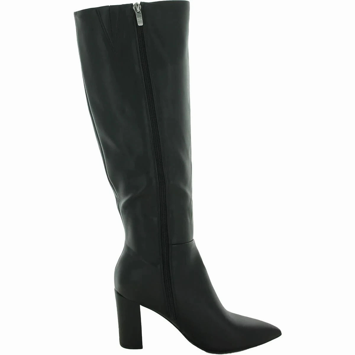 Marc Fisher Groovey Boots Women's US 7.5 Black Faux Leather Pointed Toe ZPO3445 Womens Boot Deals Today