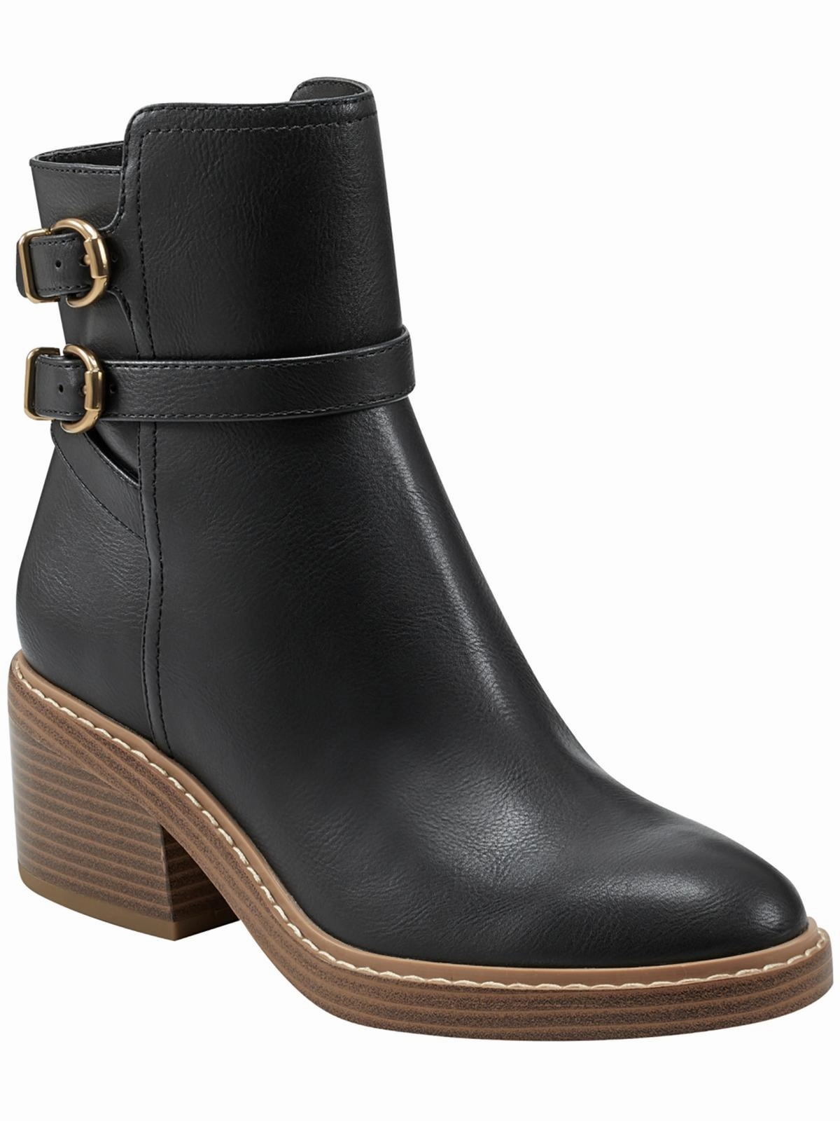 MARIETA 2 Womens Faux Leather Zipper Ankle Boots Womens Dress Boots for less