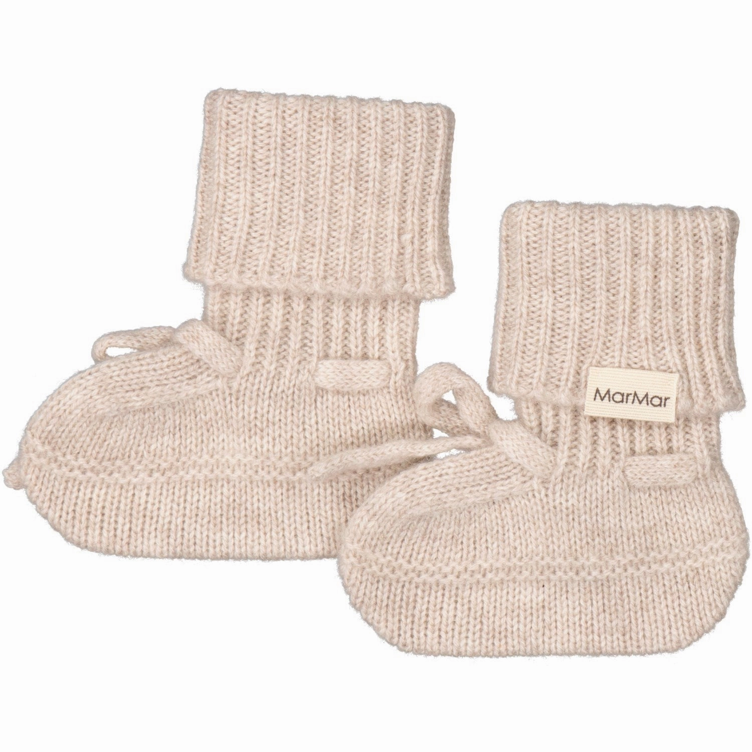 MarMar Cashmere Sand Melange Abootie Booties Wool Slippers Kids clearance