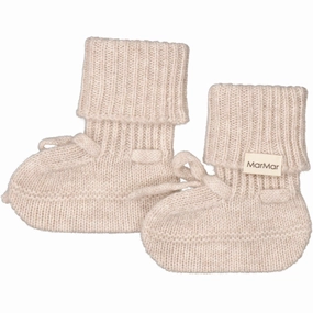 MarMar Cashmere Sand Melange Abootie Booties Wool Slippers Kids clearance