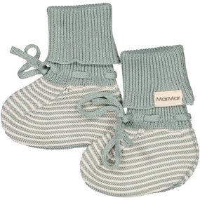 MarMar Modal Mix Dusty Jade Stripe Abootie Booties Baby Booties soft sole sale