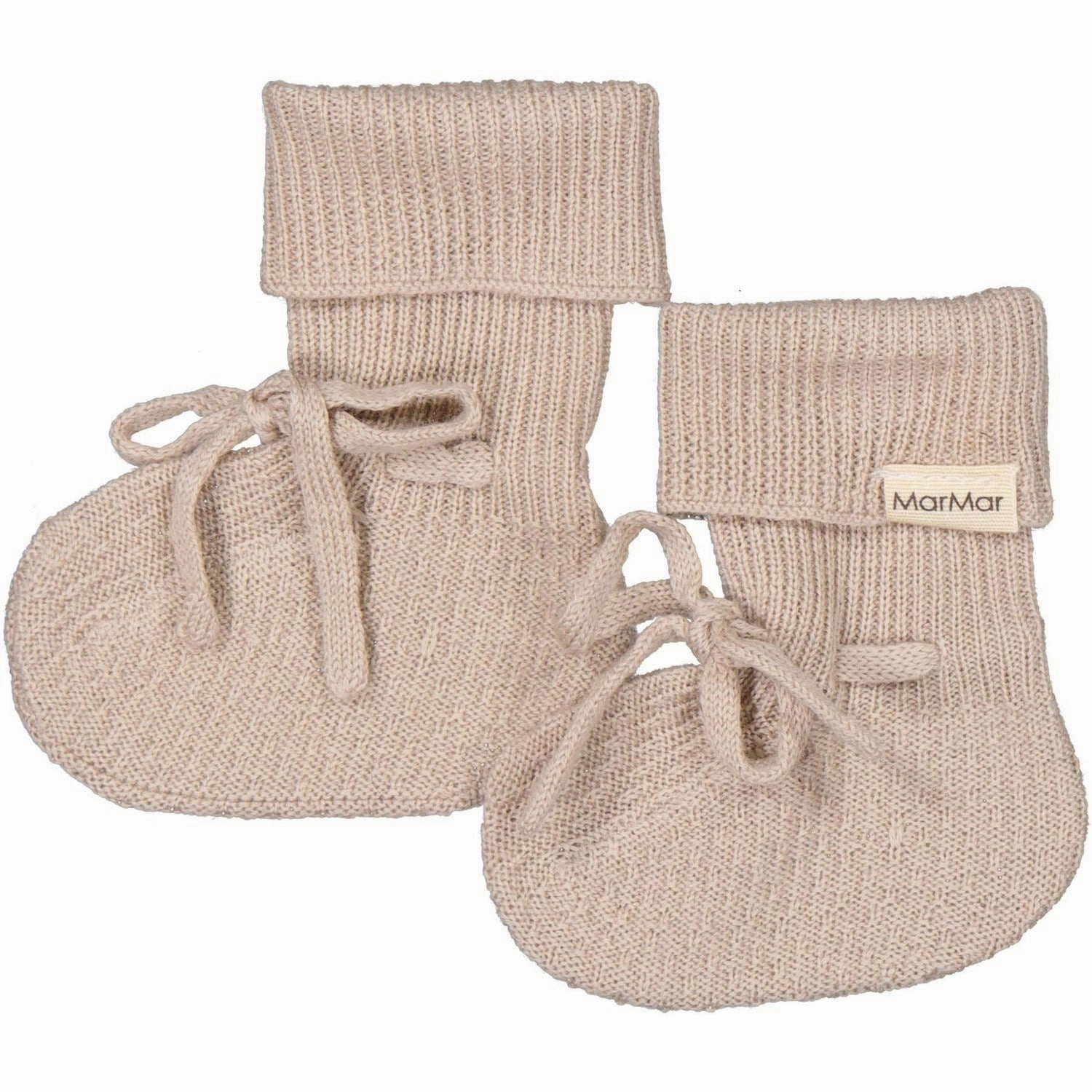 MarMar New Born Light Merino Grey Sand Abootie Booties Baby Booties soft sole sale