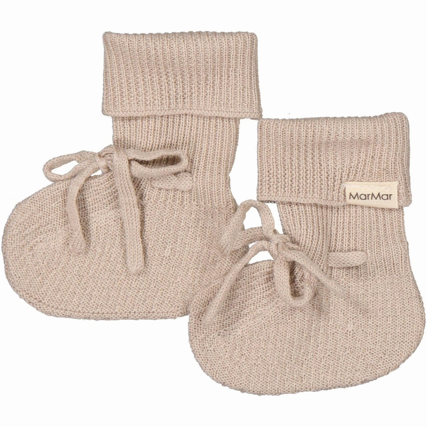 MarMar New Born Light Merino Grey Sand Abootie Booties Wool Slippers Kids clearance
