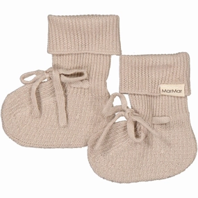 MarMar New Born Light Merino Grey Sand Abootie Booties Wool Slippers Kids clearance