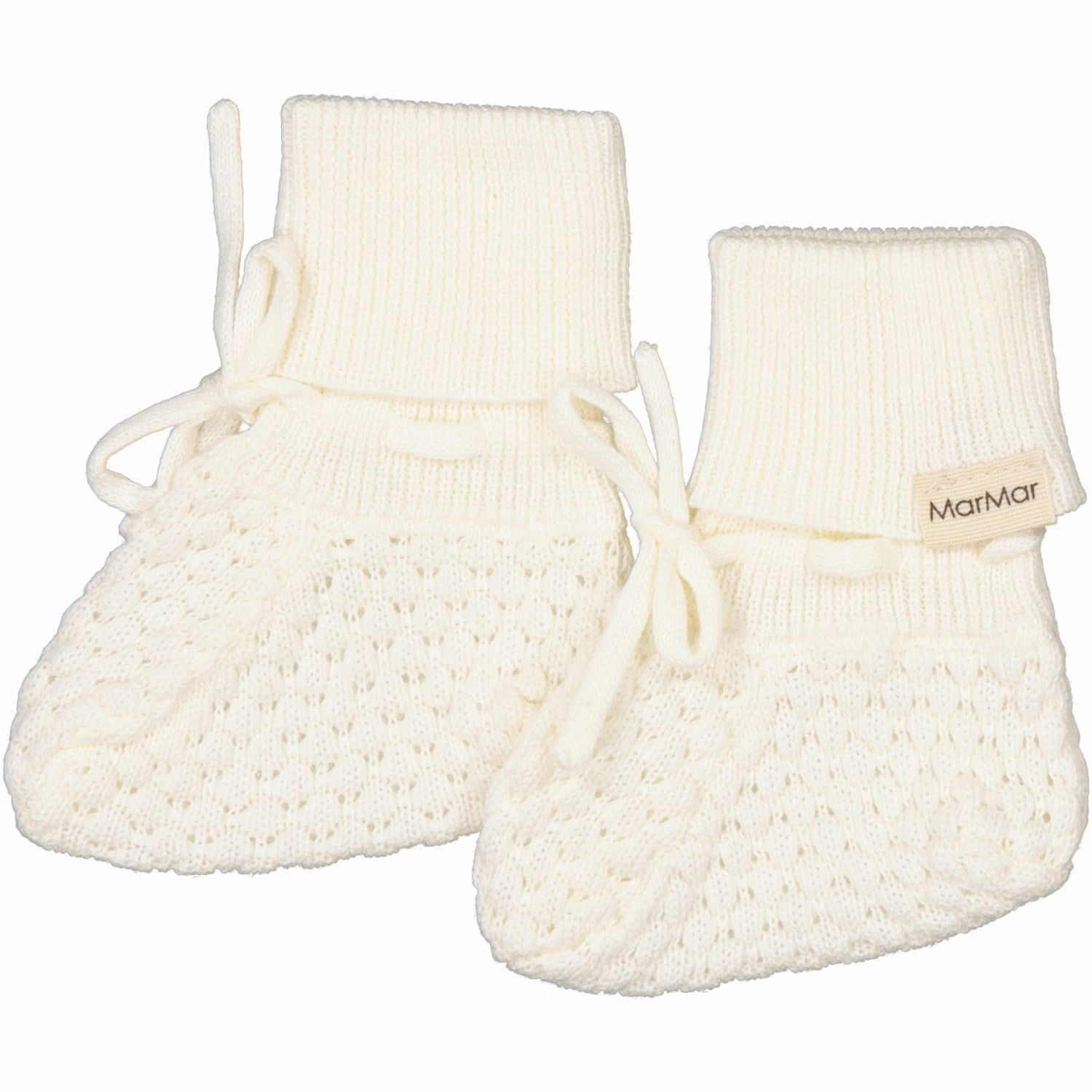 MarMar New Born Modal Mix Honeycomb Gentle White Abootie Booties Baby Booties soft sole sale