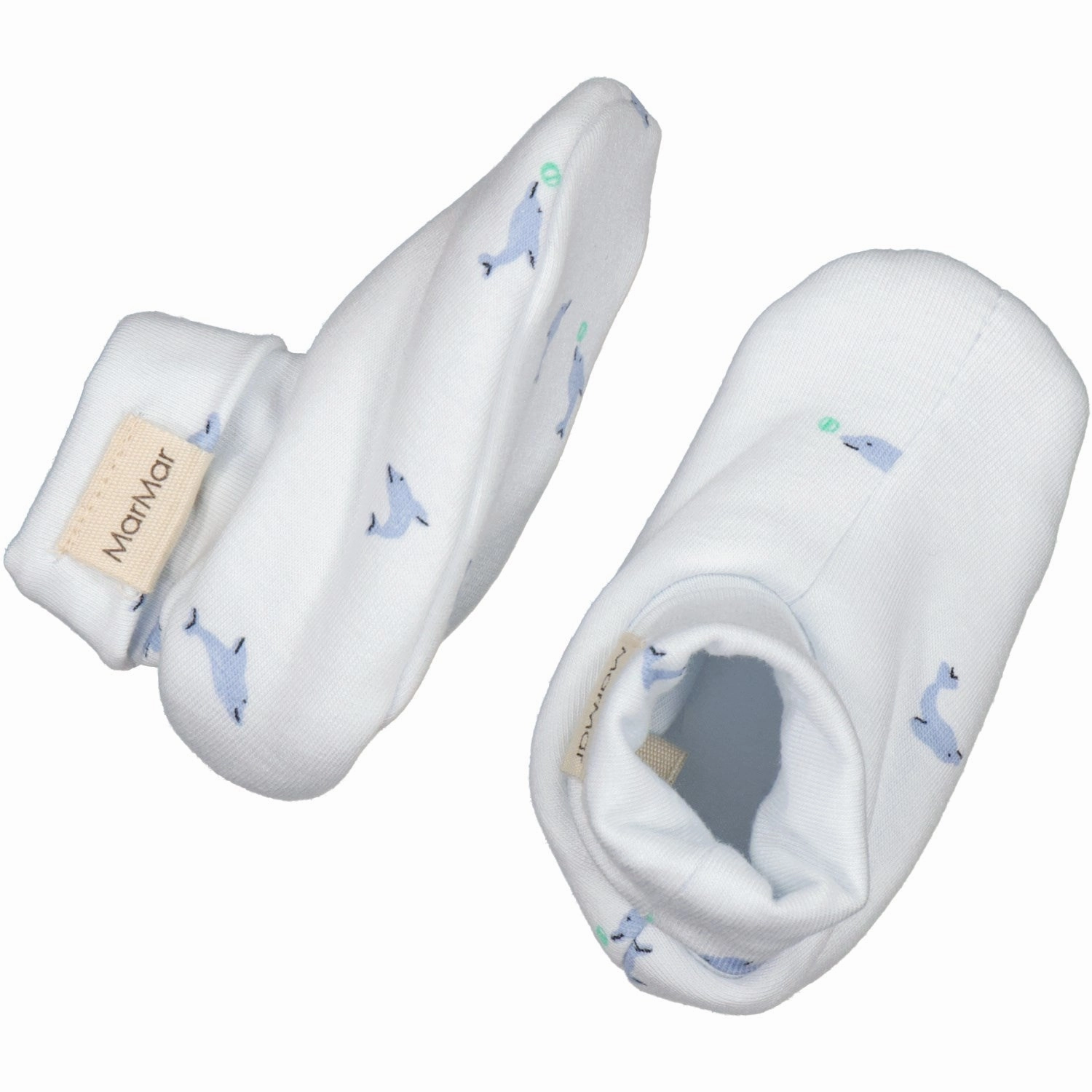 MarMar New Born Modal Smooth Print Dolphin Booties Baby Booties soft sole sale