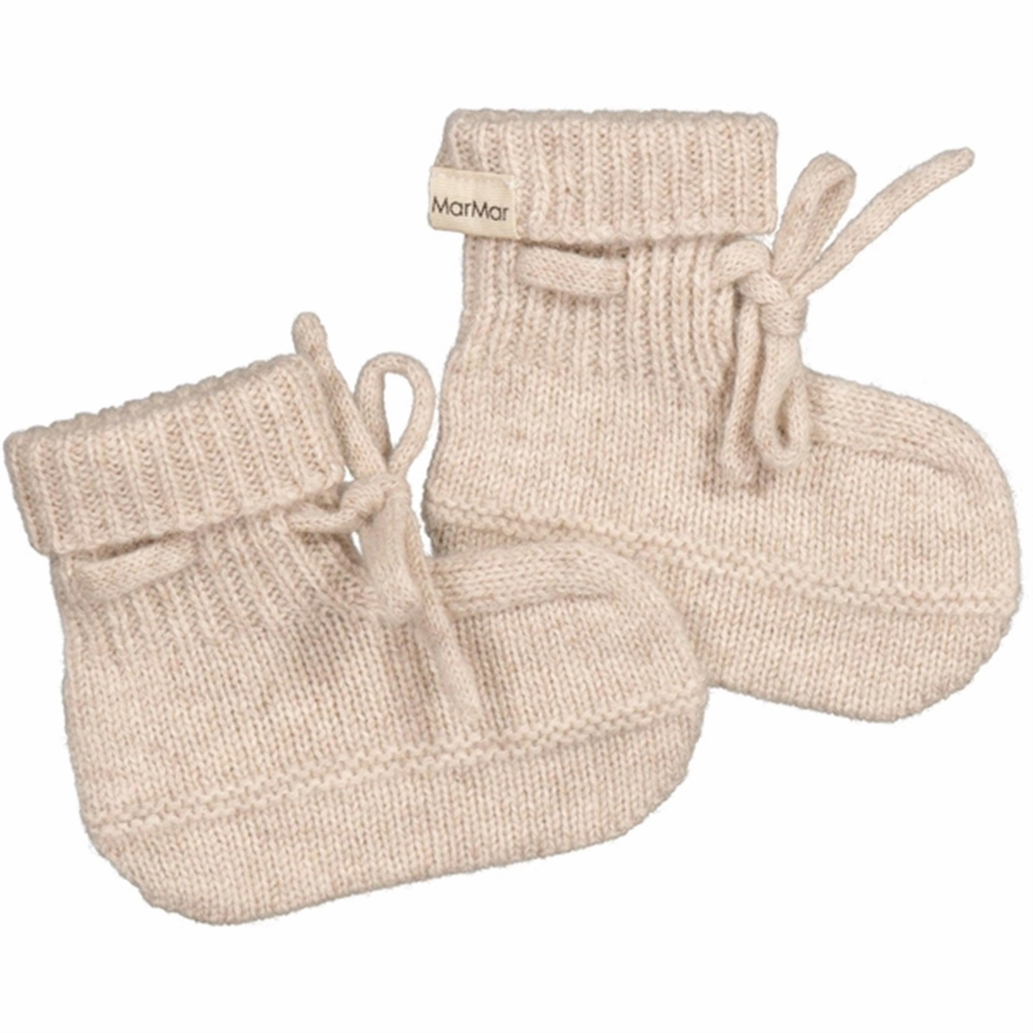 MarMar Sand Melange Cashmere Abootie Booties Wool Slippers Kids clearance