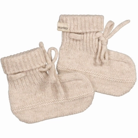 MarMar Sand Melange Cashmere Abootie Booties Wool Slippers Kids clearance