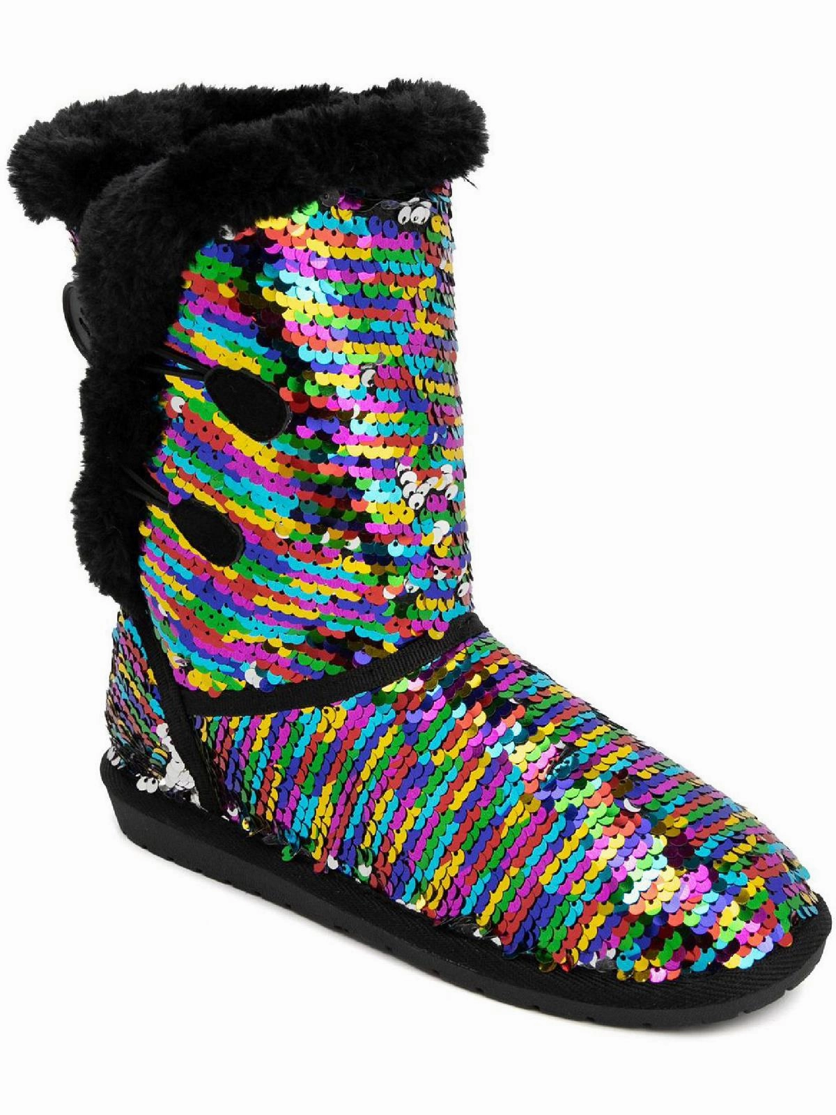 Marty Womens Faux Suede Cold Weather Winter & Snow Boots