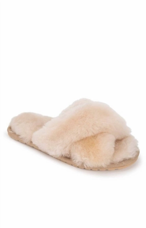 Mayberry Slipper In Natural Cozy Womens Slippers discount