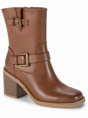 Mayla Womens Faux Leather Riding Ankle Boots Cheap Womens Boots for winter