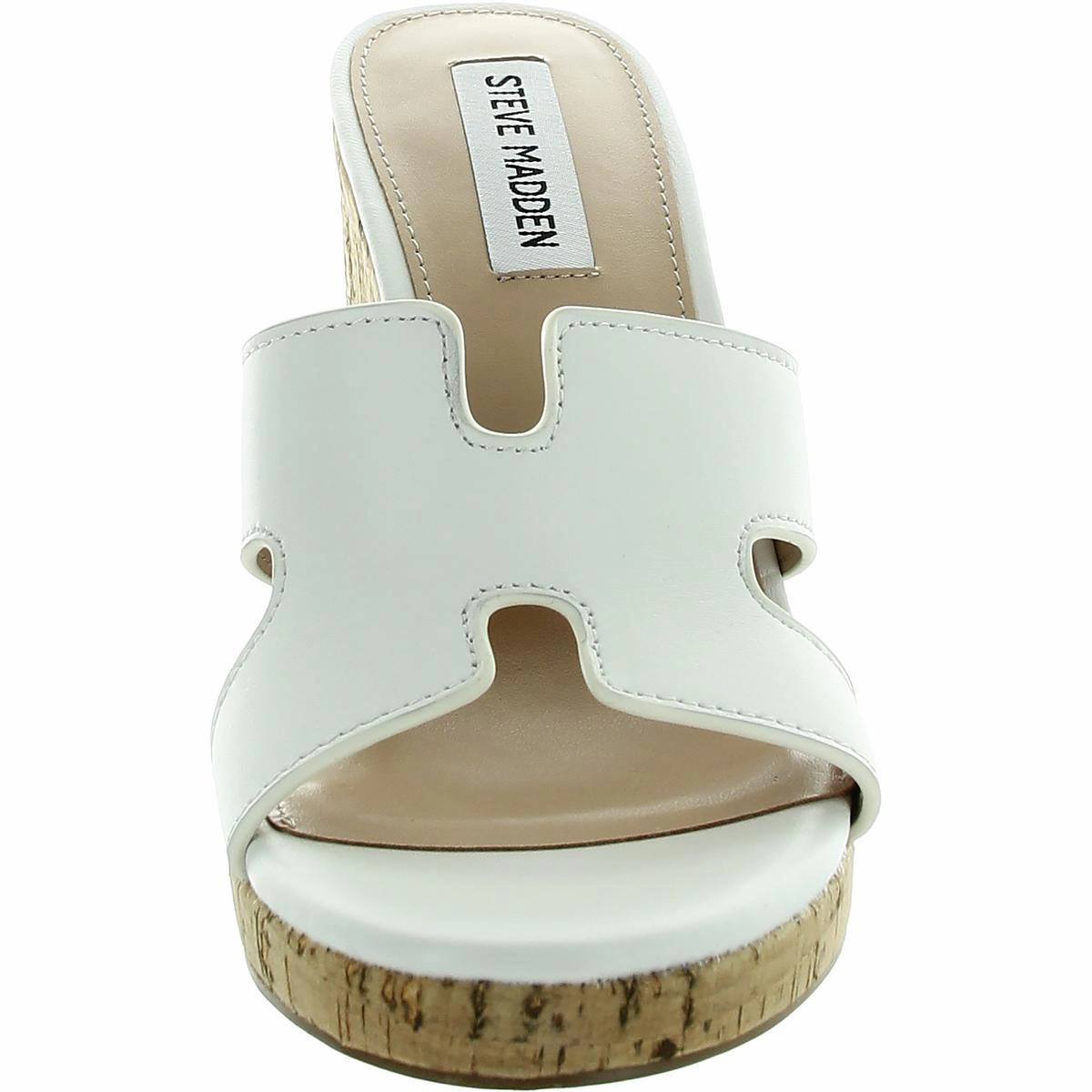 Mayson Womens Solid Leather Wedge Sandals