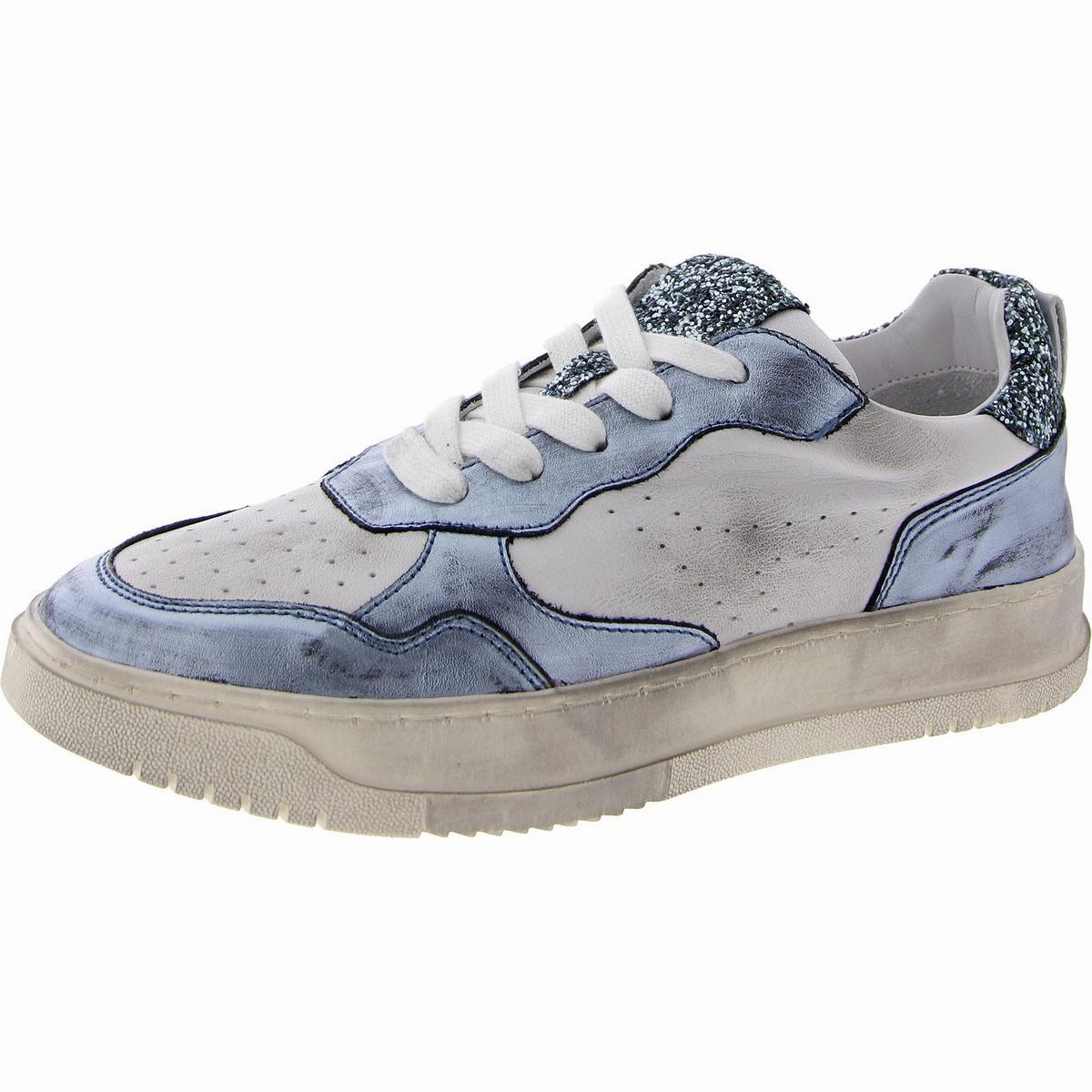 Medal Womens Leather Glitter Casual And Fashion Sneakers
