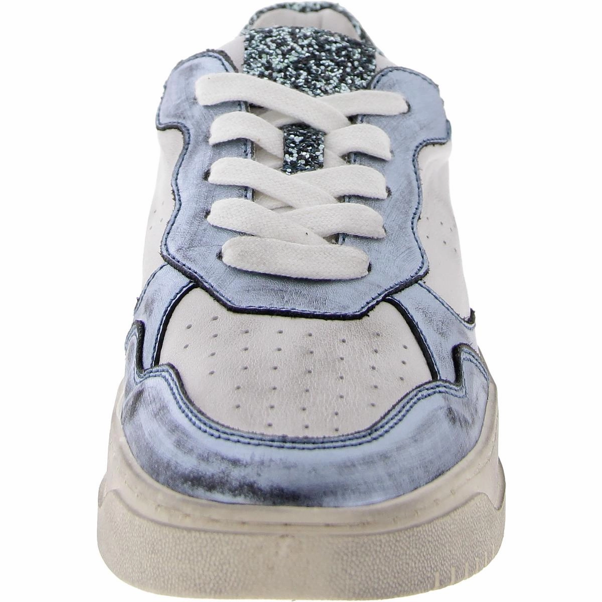 Medal Womens Leather Glitter Casual And Fashion Sneakers
